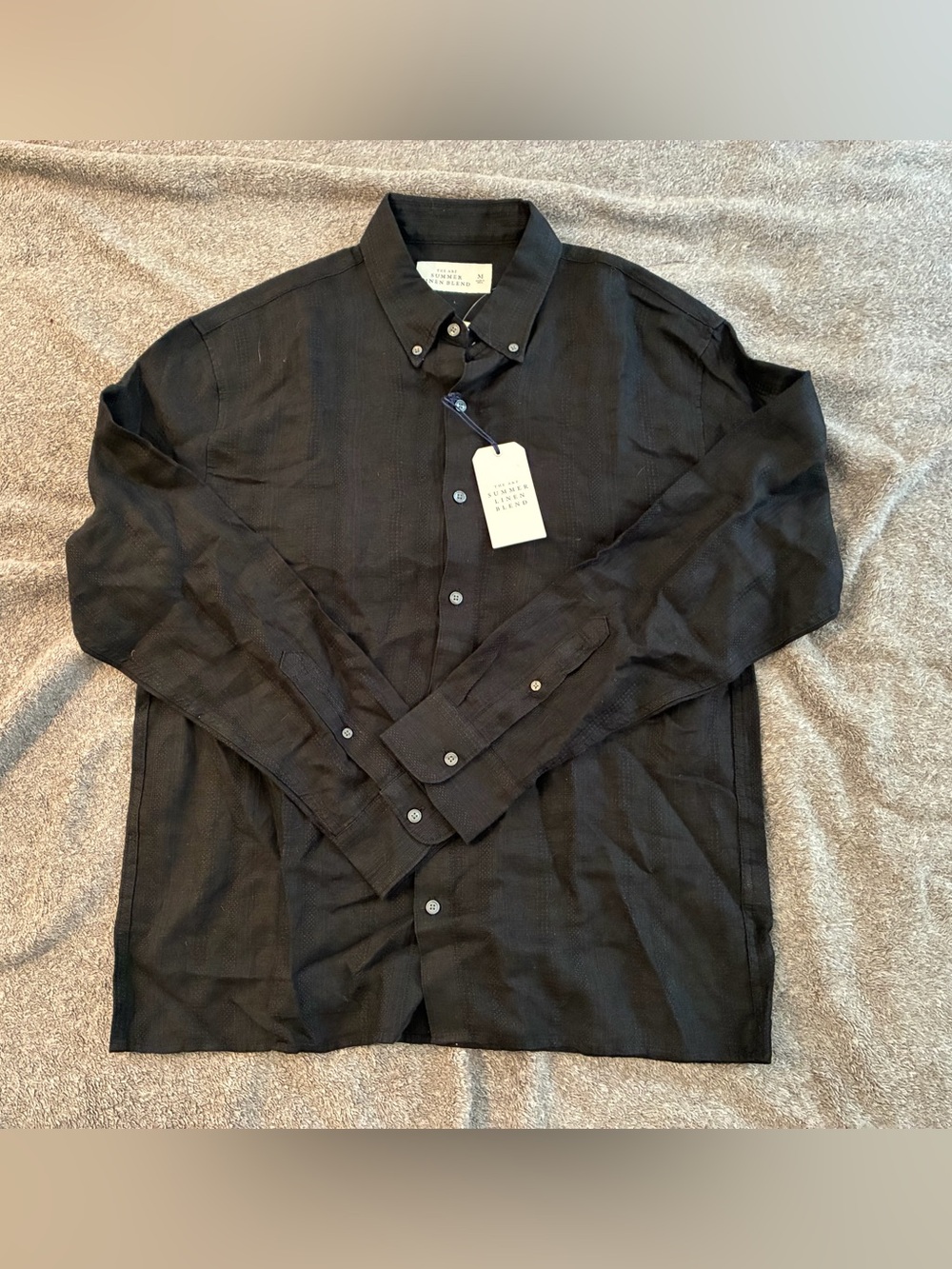 Abercrombie & Fitch Black Button-Down Casual Shirt